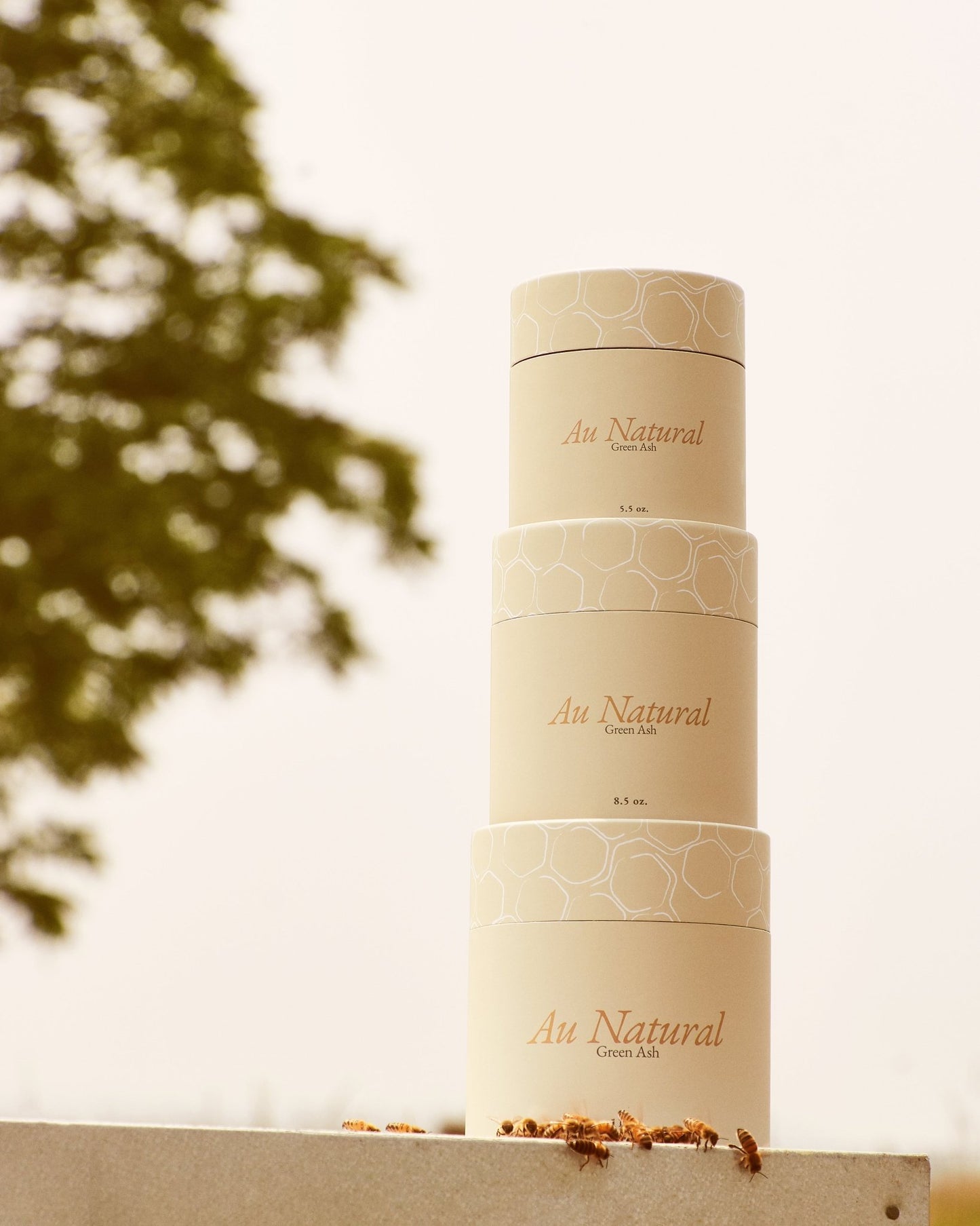 Au Natural - Green Ash Decor; all three sizes stacked