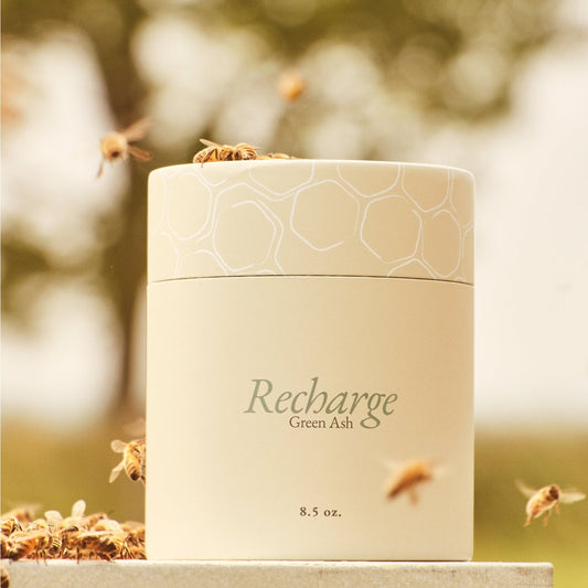 Recharge - 8.5 oz - outdoors at the bee farm - Green Ash Decor